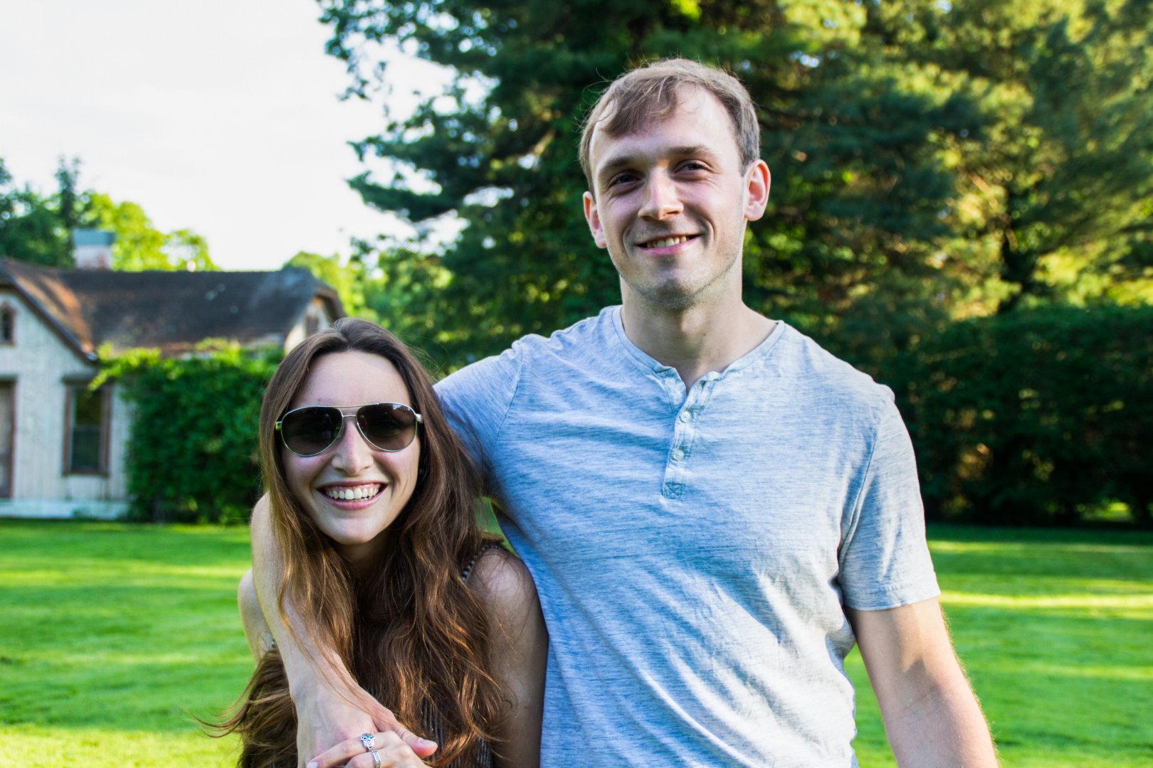Gaby and Darin at their engagement
